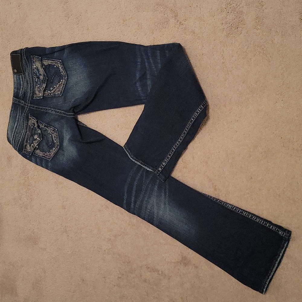 Women's silver jeans
